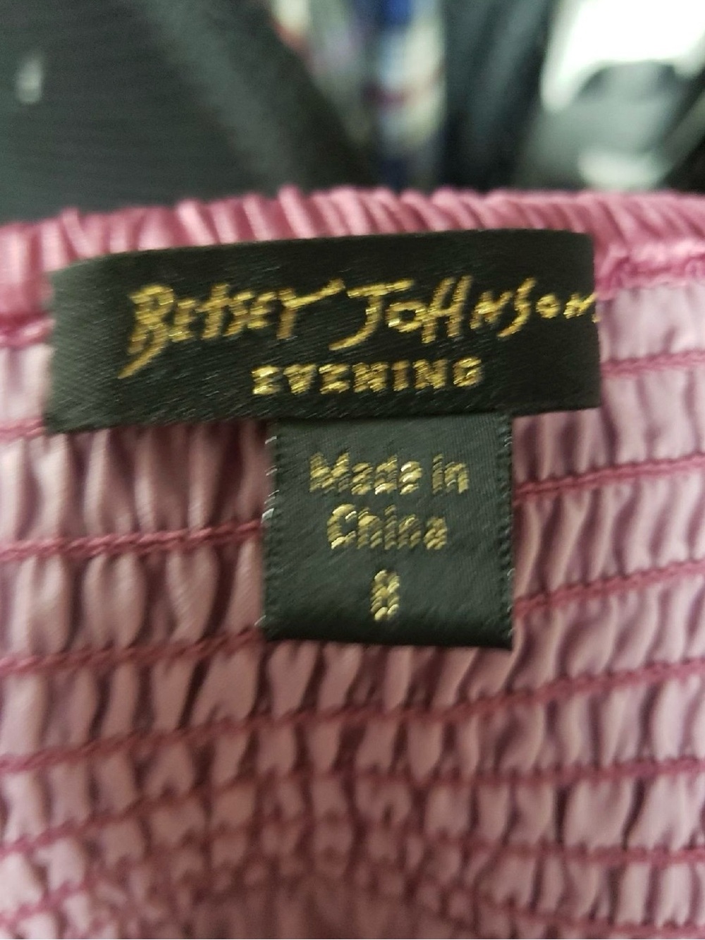 RARE Vintage 100% Silk Betsey Johnson Plum Ruffle Strapless Cocktail Dress - Picture 9 of 10
